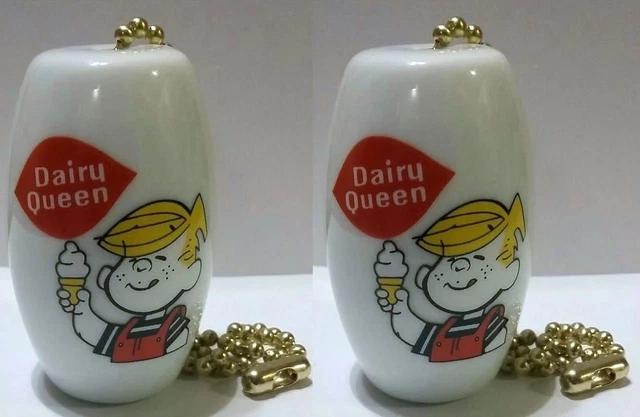 Set of 2 Dairy Queen Dennis The Menace Ceiling Light / Fan Pulls