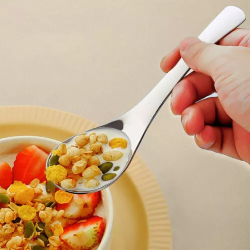 Stainless Steel Chinese Soup Spoon Round Earl Scoop Thick Food Spoon