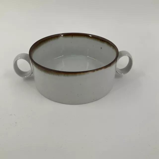 Dansk Designs Brown Mist Sugar Bowl NO LID Soup Double Handle