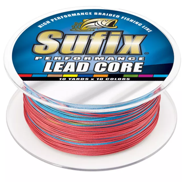 Sufix 668-236mc Performance Lead Core 36lb 10-Color Metered 200 Yds Fishing Line