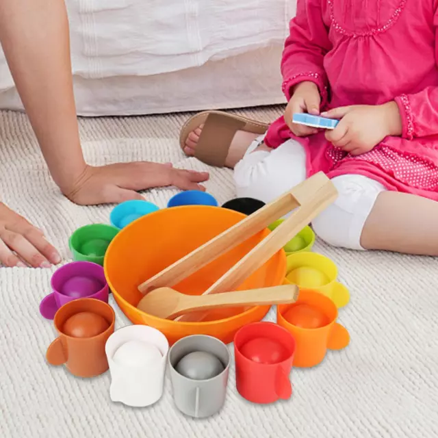Ensemble de jouets de tri de couleurs, jouets sensoriels multicolores, Kits