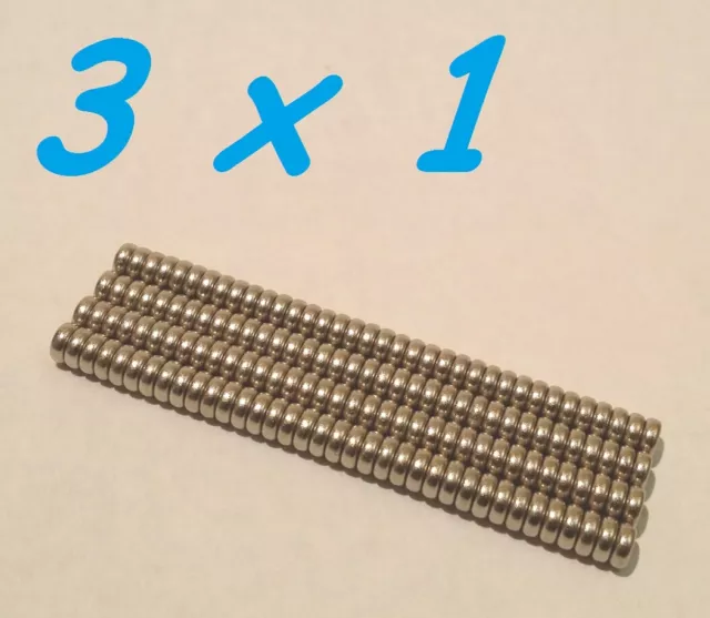 30 Magneti Neodimio 3X1 Mm Calamita Potente Fimo Ceramica Magnete Calamite