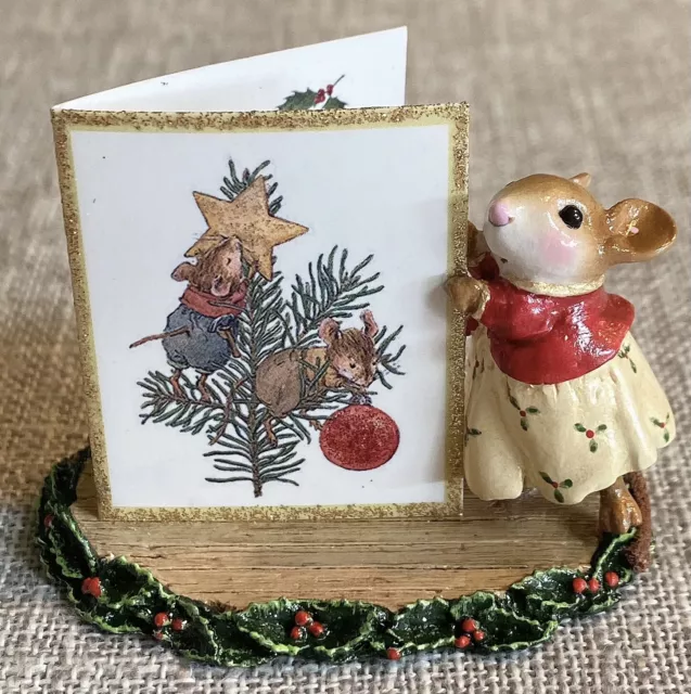 Limited Edition!! Wee Forest Folk Christmas Greeting M-627B Miniature