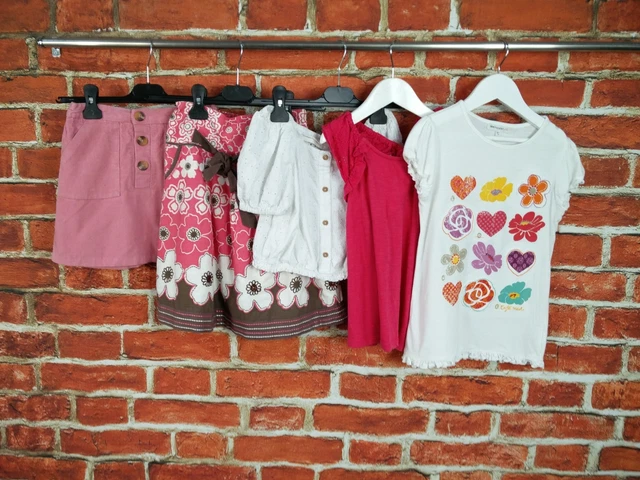 Girl Bundle Age 6-7 Year Monsoon Fatface M&S Etc Skirt Tee Top Cord Winter 122Cm