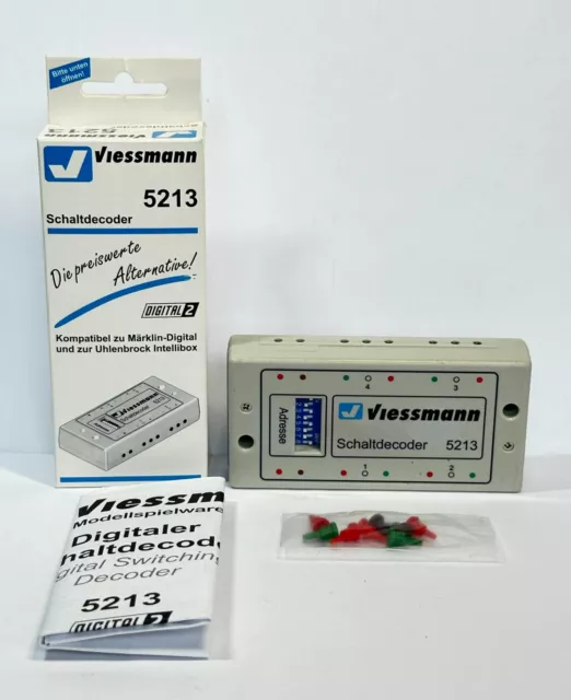 Viessmann 5213 Schaltdecoder mit Anleitung und Verpackung