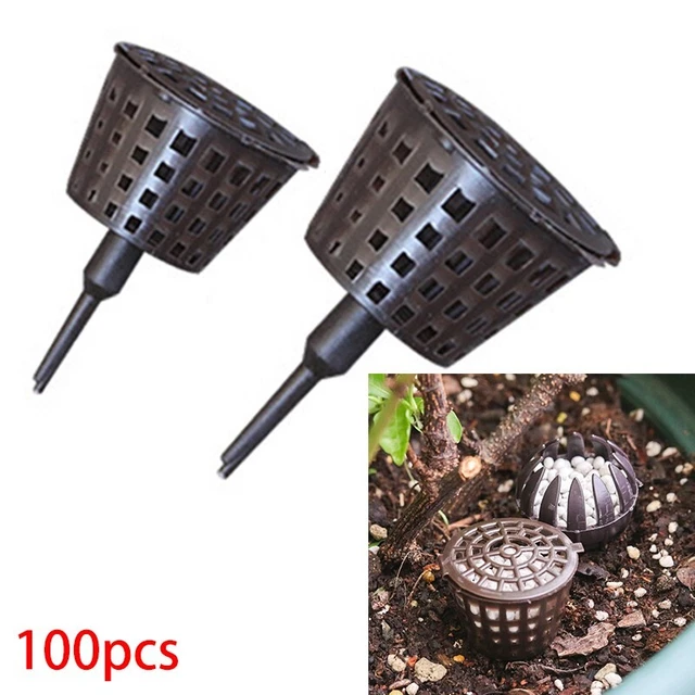 50 Paniers à Engrais Pour Plantes - Petits Conteneurs Avec Couvercle, Pour Orchidées, Bonsaï, Succulentes