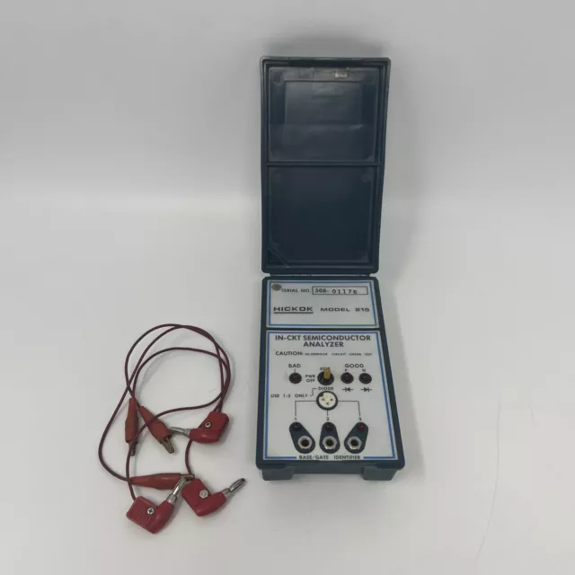 Vintage Hickok Model 215 IN-CKT Pocket Automatic Semiconductor Analyzer￼ & Probe