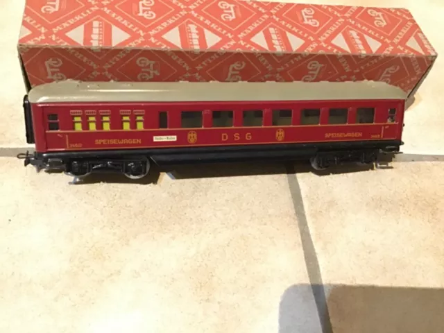 Märklin H0 346 DSG Speisewagen rot mit Karton