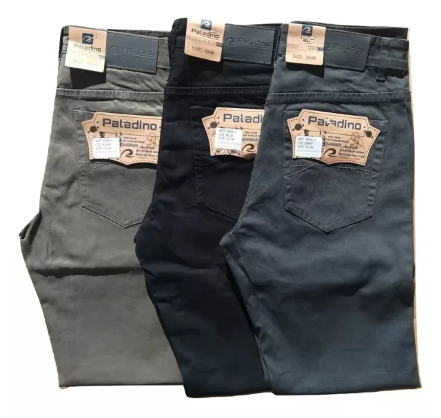 Pantalone Jeans Uomo Tg.46/60 Paladino Elasticizzato 4 Stagioni Regular F.