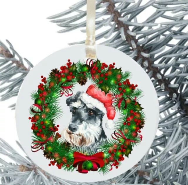 Schnauzer Christmas Bauble Gift Present Decoration