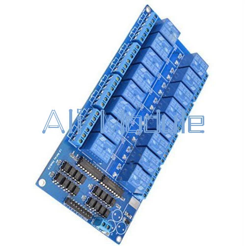 16-CHANNEL 5V RELAY Shield Module with optocoupler For Arduino New AM £ ...