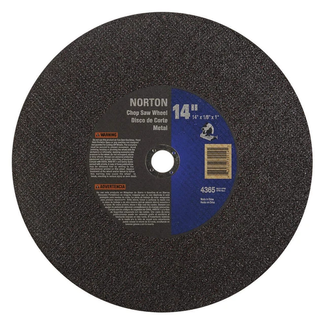 NORTON 66252835554 CutOff Whl,Gemini,14"x7/64"x1"