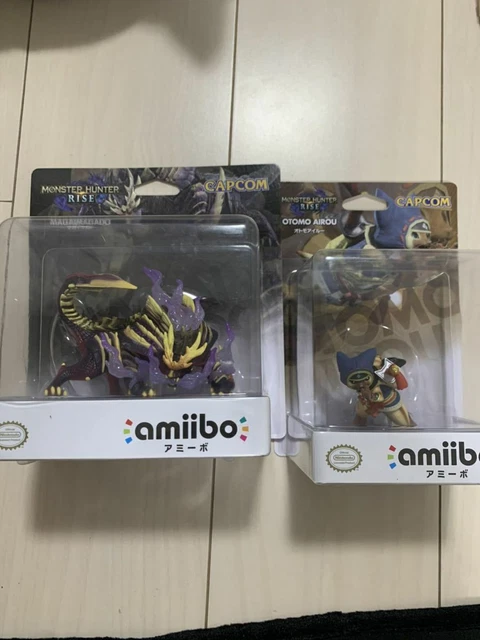 NEW CAPCOM Nintendo amiibo Magai Magado & Otomo Airou Monster Hunter Rise Japan