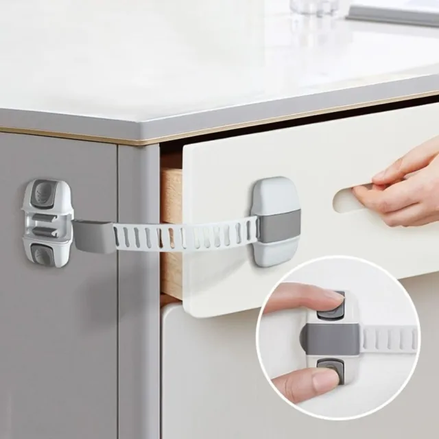 20 cm con cerradura de seguridad para niños refrigerador hebilla de seguridad gabinete y refrigerador