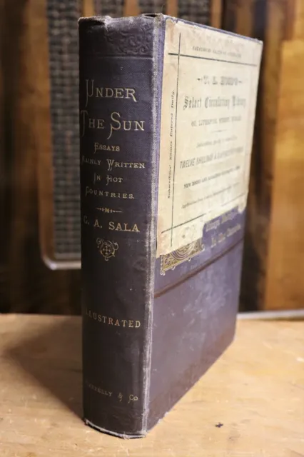 Under The Sun by George Augustus Sala - 1886 - Antique Literature Rare Book