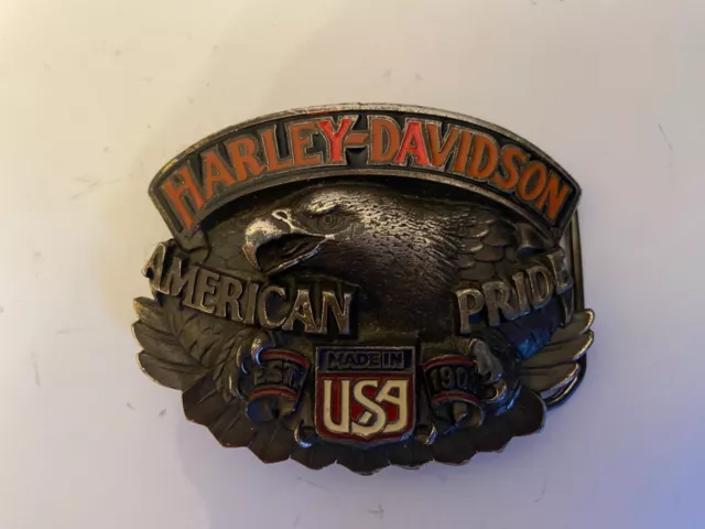 Vintage Harley Davidson  Belt Buckle Baron 