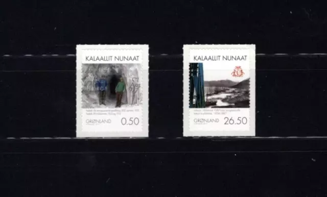 Greenland 576-77 Mining 2010 VF Mint NH MNH Complete Set A9SC