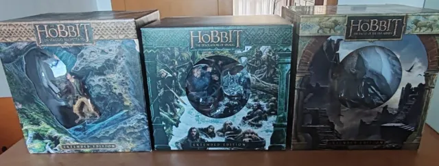 LO HOBBIT - Trilogia Limited Collector's Extended Edition Blu Ray Box Set Gifted