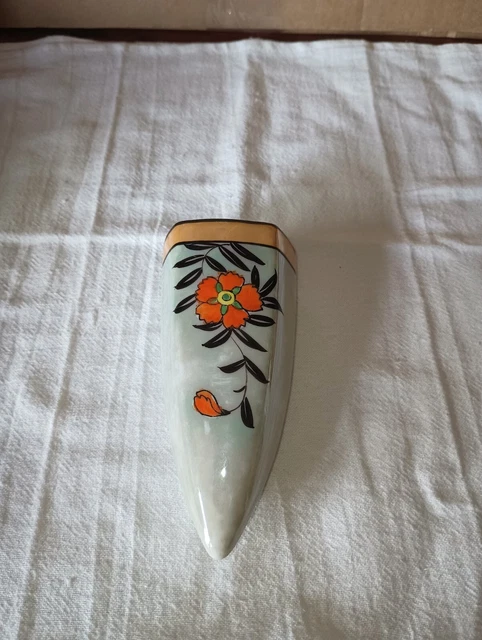 Wall Sconce with Hand Painted- Orange Flowers - Japan