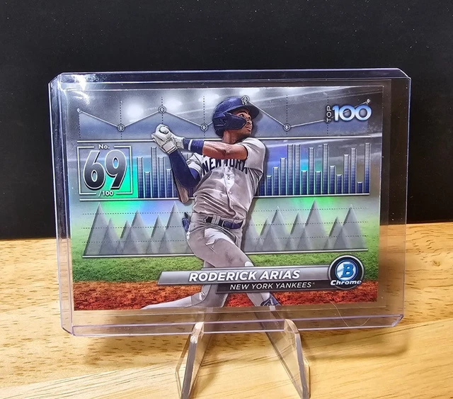 2024 BOWMAN CHROME Roderick Arias Top 100 Prospects BTP69 Yankees de