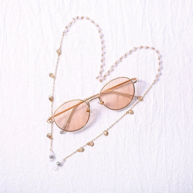 Chaîne à Lunette dorée motif tresse JOSÉPHINE