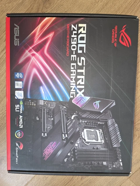 ASUS ROG STRIX Z490-E Gaming Motherboard Intel LGA1200 ATX with Wi-Fi £ ...