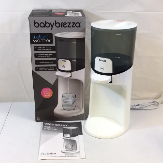 Baby Brezza White Black Portable Corded Electric Instant Baby Bottle Warmer