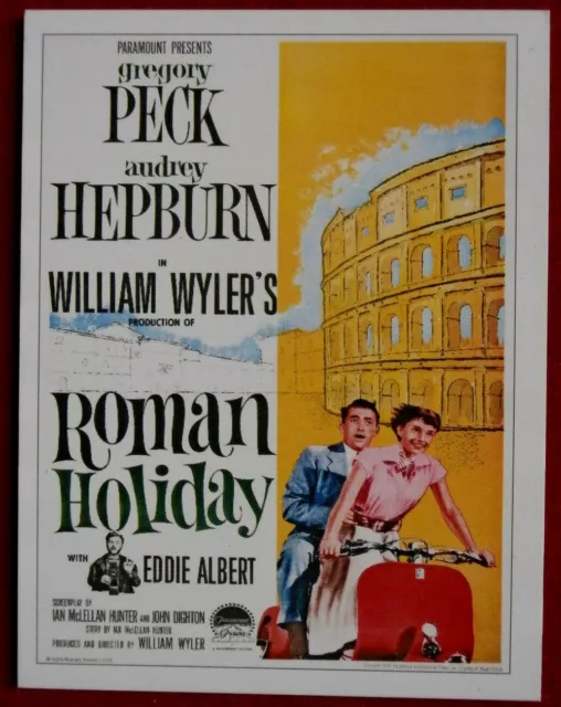 AUDREY HEPBURN - Card # 01 - from Movie Idols Set - ROMAN HOLIDAY