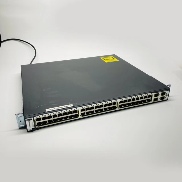 CISCO CATALYST 3750G Switch Series 48 Port WS-C3750G-48TS Network RJ45 ...