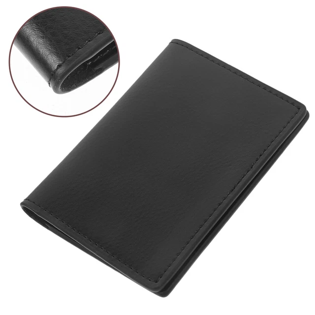Supporto biglietto da visita Cassa in metallo in alluminio PU. Affari in stile portafoglio in pelle ID Custodia con carte di credito for cassa della borsa da donna for donna e uomini