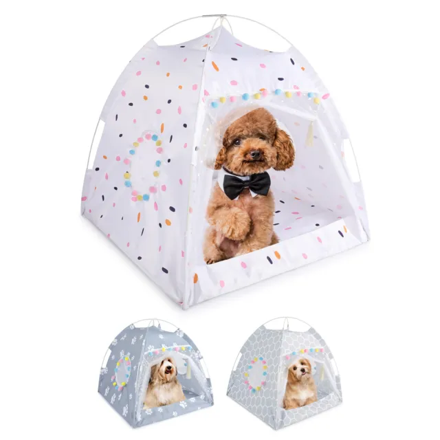 Pet Tent Cat Dog Indoor Nest Bed Portable Puppy Play House Sleeping Kennel Warm