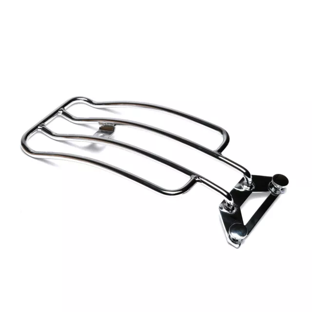 Chrome Solo Seat Luggage Rack for Harley-Davidson FLHR Road King 04-04