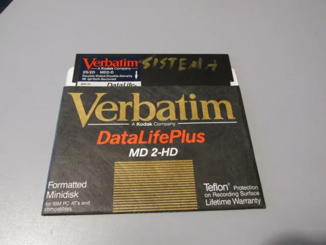 Verbatim Datalife Plus Md 2 HD für IBM Vintage Diskette - 1 Disk Used