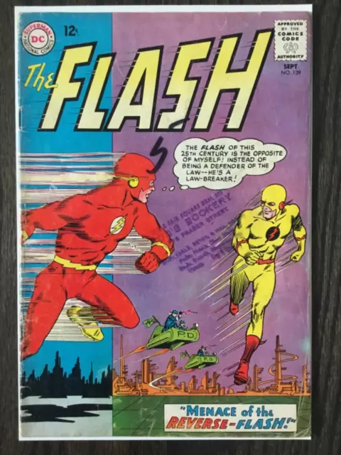 Flash #139 - 1st Professor Zoom Reverse Flash | Silver Age 1963 DC