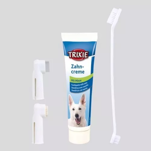 Trixie Dog Dental Care Kit with Mint Toothpaste & Toothbrush 2561 Mouth Hygiene