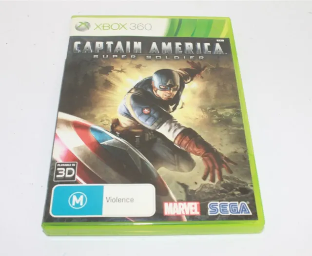 Xbox 360 Captain America Super Soldier Game Complete Aus Release