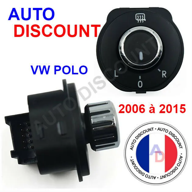 Commutateur Bouton de réglage rétroviseurs rétro Volkswagen POLO 6R - 6RD959565B