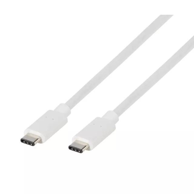 VIVANCO USB-C auf USB-C Kabel 1,20m, weiß (63537)