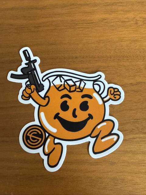 Kiloz R Kool Sticker SILENCERCO KOOL-AID MAN Gun Sticker!! Shot Show 2025!! Approx 5” Las ...
