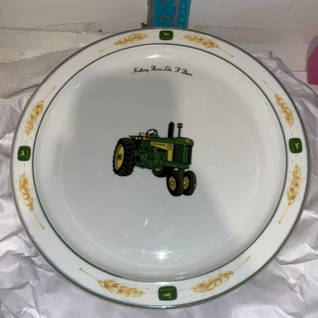 Vintage Gibson John Deere 730 Diesel 11” Plate Nothing Runs Like A Deere Tractor