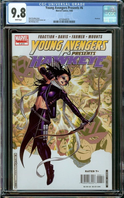 Young Avengers Presents Hawkeye #6 (2008) CGC 9.8 WP - 1st Kate Bishop Hawkeye