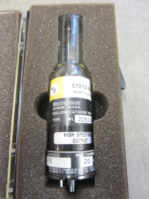 Westinghouse HOLLOW CATHODE TUBE FE Cathode Gas Ne
