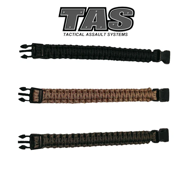 TAS Survival Military Camping Paracord Bracelet Emergency Army Rope Wristband