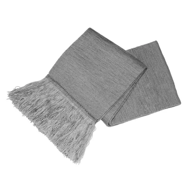 School Uniform Kids Childrens Boys Girls Knitted Plain Fray End Scarf 8 Colours