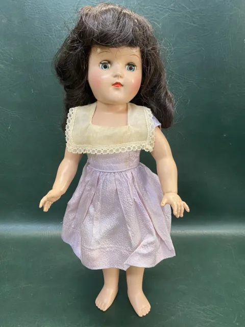Vintage Ideal 15” Toni Brunette Doll P-91 ~ All Original
