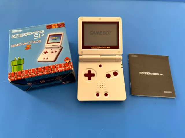 Game Boy Advance SP Famicom edition in BOX 100% original Nintendo CIB