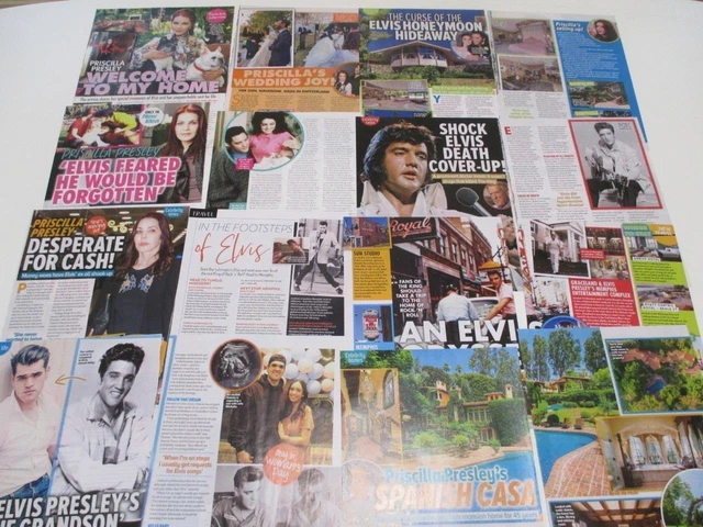 13-ELVIS PRESLEY PRISCILLA Presley*Magazine Clippings $8.50 - PicClick AU