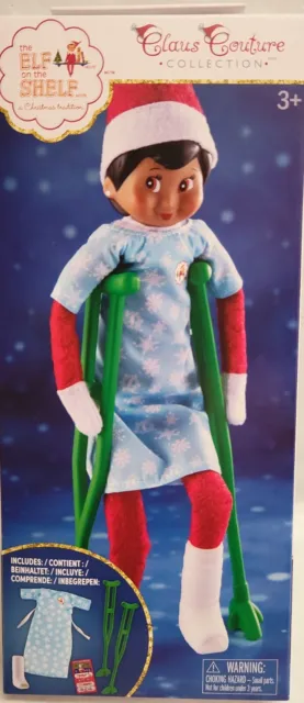 Elf On The Shelf - Care Kit Crutches Boy Girl Doll Clothes Outfit Accessory 2021