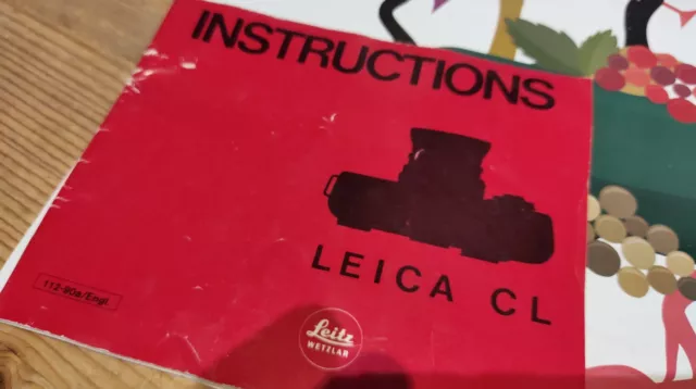 LeicaC Manual instrucciones folleto de instrucciones Leica CL