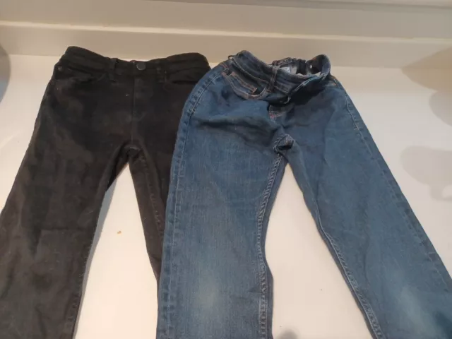 Boys Next Skinny Jeans Age 12 X2 Blue Black Excellent Condition
